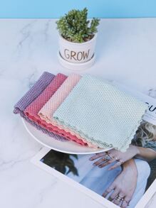 5入組素色隨機清潔抹布 - 彩色 - 查看 5