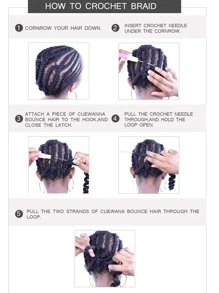 Bím tóc tổng hợp sóng cơ dài - Nhiều màu - Xem 3