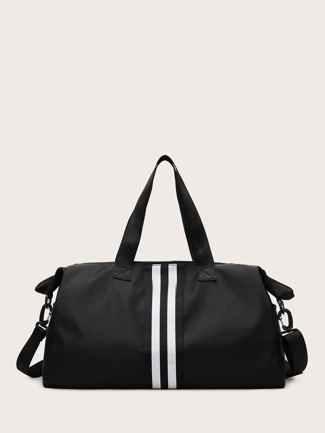 Men Striped Duffle Bag, Bag for School for CollegeTravel BagholidayLuggage BagWeekend BagOvernight Bag