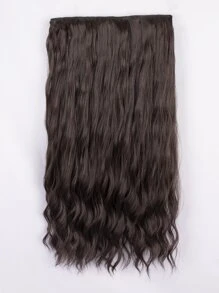 Extensión de pelo con cola de caballo rizada larga, peluca decorativa casual