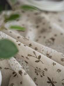 Bubaba 1pc Multicolor Floral Print Rectangular Farmhouse Tablecloth, Boho Rustic Nordic Style Tassel Decor Dust-Proof Dining Mat, Kitchen Restaurant Hotel Outdoor Table Cover For Party Holiday Spring, All Season - Multicolor - View 10