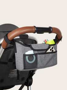 Universal Stroller Organizer With Insulated Cup Holder, All-Season - Grey - View 1