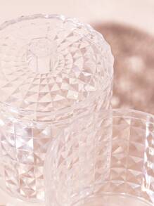 1pc Makeup Facial Pad Storage Box - Clear - View 3