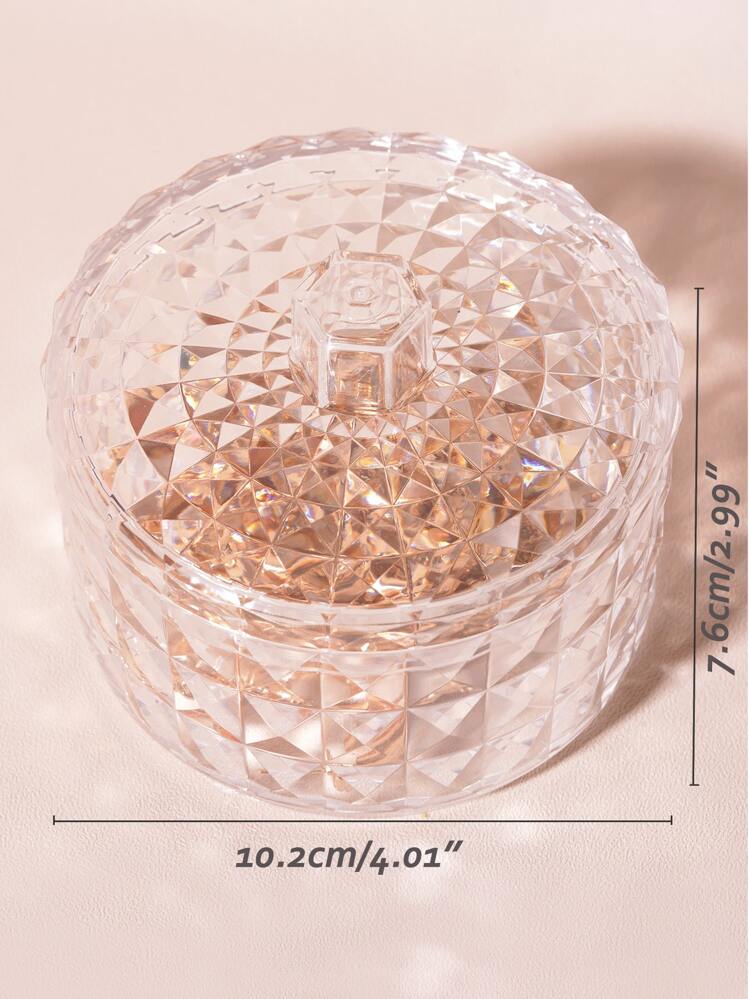 Joivida 1pc Clear Jewelry Storage Box, Gift For Valentine's Day - Clear - View 4