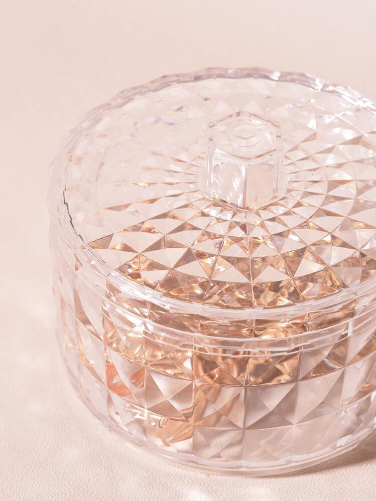 Joivida 1pc Clear Jewelry Storage Box, Gift For Valentine's Day - Clear - View 9