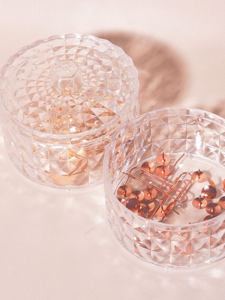 Joivida 1pc Clear Jewelry Storage Box, Gift For Valentine's Day - Clear - View 10