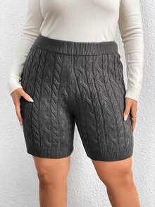 Shorts tejido de cable