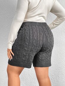 Shorts tejido de cable