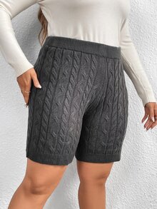 Shorts tejido de cable