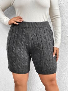 Shorts tejido de cable