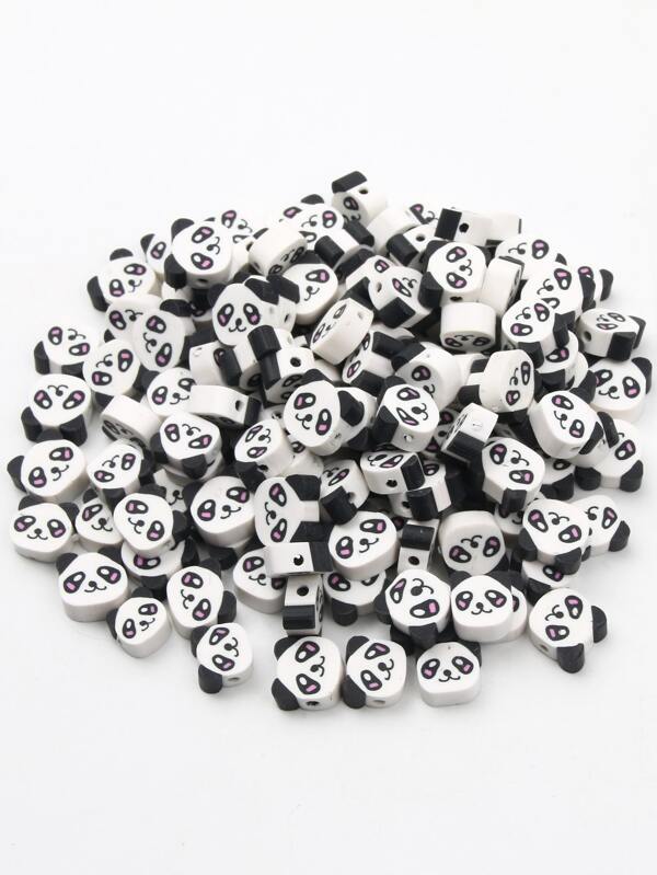 50pcs Panda Head Design DIY Bead