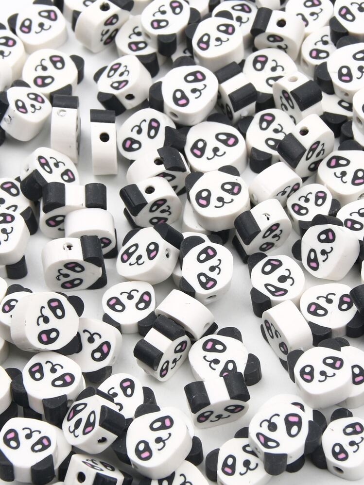 50入組貓熊頭設計DIY釘珠 - 彩色 - 查看 4