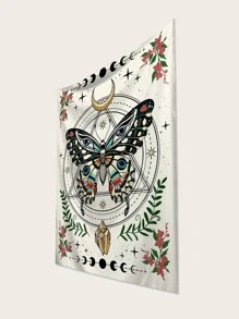 Tấm thảm in hình bướm - Nhiều màu - Xem 2