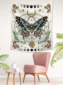 Tấm thảm in hình bướm - Nhiều màu - Xem 3