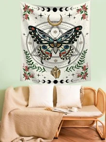 Tấm thảm in hình bướm - Nhiều màu - Xem 5