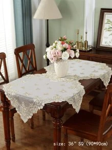 Floral Embroidered Table Runner