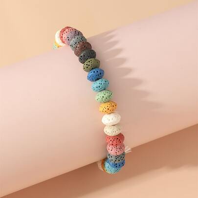 Color Block Beaded Bracelet