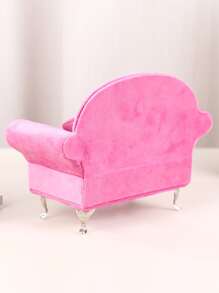 1個沙發設計毛茸茸珠寶收納盒,情人節禮物 - 粉色 - 查看 2