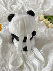 兒童卡通熊貓設計毛茸茸異形包