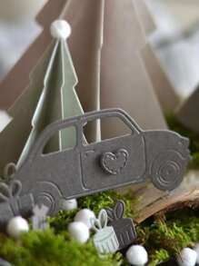 1pc Car & Gift Shaped Cutting Die - Silver - View 3