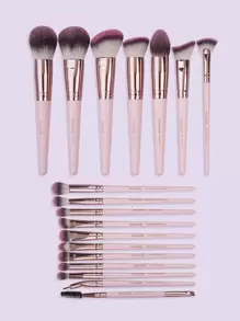MAANGE 18pcs/Set Makeup Brush Kit - Pink - View 2