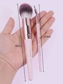MAANGE 18pcs/Set Makeup Brush Kit - Pink - View 3