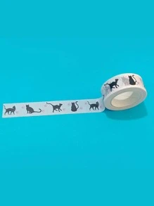 1卷貓樣式和紙膠帶 - 彩色 - 查看 3