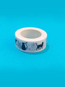 1卷貓樣式和紙膠帶 - 彩色 - 查看 4