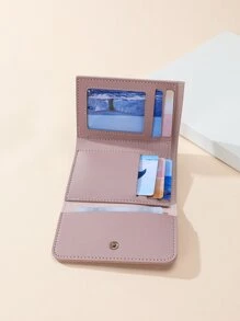 Cartera corta para mujer de 3 pliegues, elegante y multifuncional, para efectivo y monedas, portátil, para trabajadoras y universitarias, para negocios y desplazamientos, regalo de aniversario o cumpleaños, regalo del día de San Valentín, color rosa intenso, estilo de cartera de negocios casual