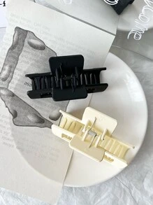 2入組素色方形髮爪 - 彩色 - 查看 3