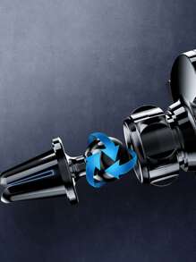 1pc Automatic Car Air Outlet Phone Holder - Black - View 4