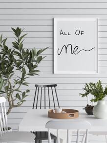 3 cái Thư Đồ Họa Bức Tranh Không Khung - Đen và trắng - Xem 6