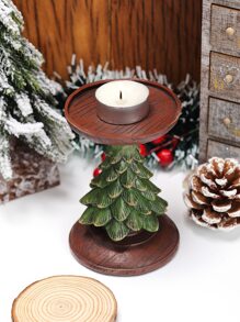 1个圣诞树烛台（不含蜡烛），房间装饰，礼品家居装饰圣诞装饰品房间装饰，圣诞礼物 - 彩色 - 查看 3