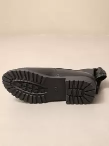 Perfeito para o Outono/Inverno com Suéter, Bombas com Tira no Tornozelo e Decoração de Pérolas Falsas para Mulheres, Bombas Glamorosas com Salto Grosso de Cetim, Combina com Vestido Preto, Botas Cano Alto