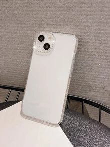 Ốp lưng điện thoại Apple Luxury Glitter Rhinestone Electroplated tương thích với iPhone 16 Pro Max/16/16 Pro/16 Plus/15/15 Pro Max/15 Pro/15 Plus/11/12/13/14 Pro Max/XS/XR/11 Pro/11 Pro Max/12 Pro/12 Pro Max/13 Pro/13 Pro Max/7 Plus/14 Pro/14 Pro Max/14 Plus/7 Plus/8 Plus/8/SE2, Ốp lưng mềm thiết kế tối giản - Trong sáng - Xem 5