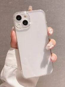 Ốp lưng điện thoại Apple Luxury Glitter Rhinestone Electroplated tương thích với iPhone 16 Pro Max/16/16 Pro/16 Plus/15/15 Pro Max/15 Pro/15 Plus/11/12/13/14 Pro Max/XS/XR/11 Pro/11 Pro Max/12 Pro/12 Pro Max/13 Pro/13 Pro Max/7 Plus/14 Pro/14 Pro Max/14 Plus/7 Plus/8 Plus/8/SE2, Ốp lưng mềm thiết kế tối giản - Trong sáng - Xem 6