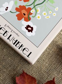 1 cái tranh khung đồ họa hoa & chữ - Nhiều màu - Xem 6