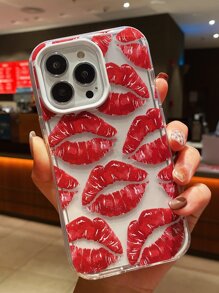 苹果心形情侣手机壳，情人节三合一手机壳 - 白色 - 查看 3