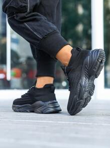 運動老爹鞋男孩前綁帶運動鞋