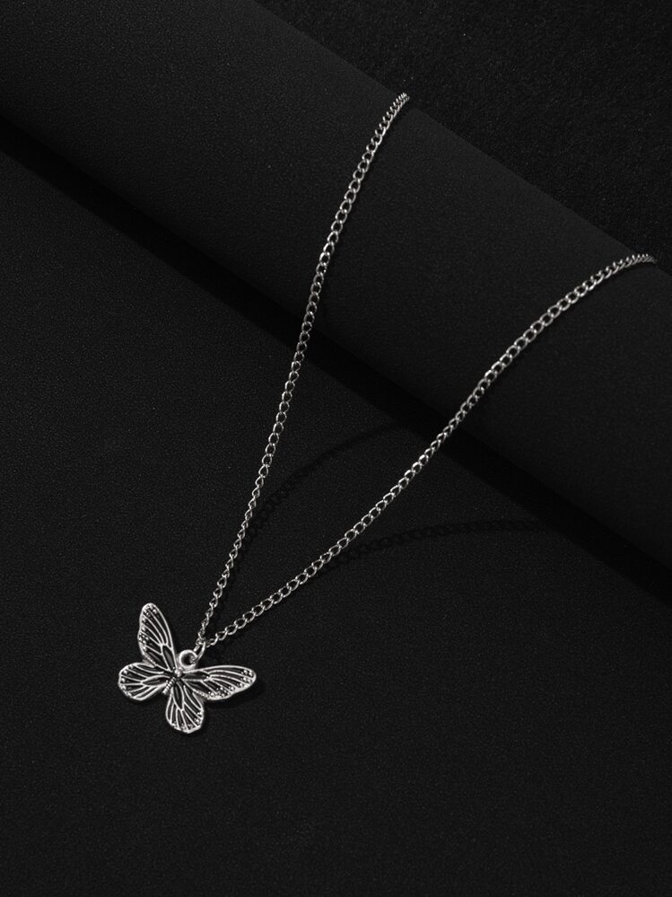 Fashionable and Popular Men Butterfly Charm Necklace Alloy for Jewelry Gift and for a Stylish Look SHEIN