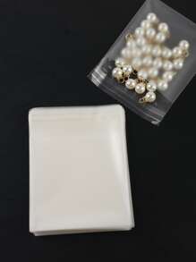 100pcs Clear Gift Bag - White - View 5