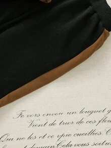 SHEIN Chàng trai trẻ Khối màu Đồ họa Chữ cái Áo len & Quần nỉ - Nhiều màu - Xem 6