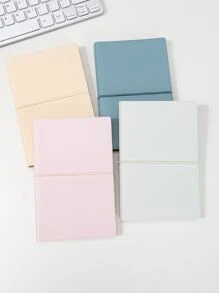 1pc Random Pu Fresh & Elegant Notebook - Multicolor - View 1