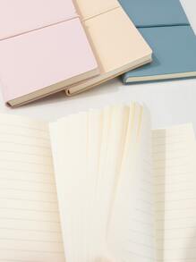 1pc Random Pu Fresh & Elegant Notebook - Multicolor - View 2