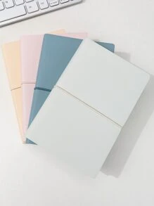 1pc Random Pu Fresh & Elegant Notebook - Multicolor - View 4