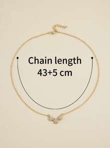 水钻花朵吊饰项链 情人节、妈妈、母亲、母亲节、礼物