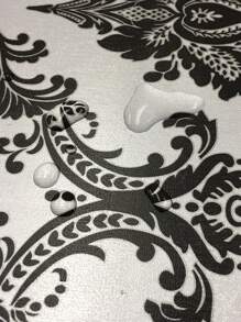 1 Giấy Dán Tường Họa Tiết Hoa Phong Cách Châu Âu Cổ Điển Để Trang Trí Nhà Cửa, Tự Dính - Đen và trắng - Xem 3