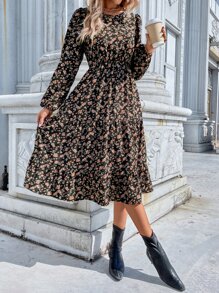 EMERY ROSE Đầm Viên lá sen Hoa Tất cả trên in Boho - Nhiều màu - Xem 6