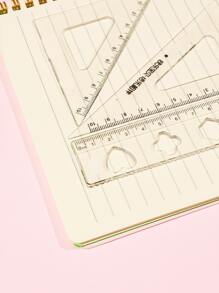 4個入り 学生用定規セット、色はランダム - ブラック - チェックする 3