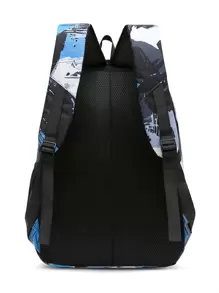 Boys Colorblock Letter Patch Decor Functional Backpack - Multicolor - View 2